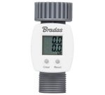 Débitmètre d'eau numérique WHITE LINE, 3/4', gris/