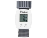 Digitale waterdebietmeter WHITE LINE, 3/4'', grijs/wit