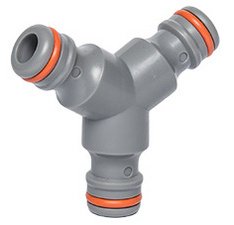 Connecteur de tuyau WHITE LINE en Y, 1/2', gris