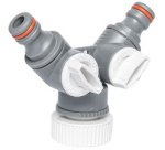 Sélecteur 2 circuits WHITE LINE avec nez de robinet