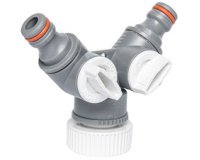 Sélecteur 2 circuits WHITE LINE avec nez de robinet