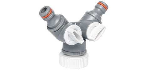 Sélecteur 2 circuits WHITE LINE avec nez de robinet