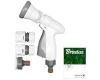 Garden shower head kit SUPER SPRAY, gray/white
