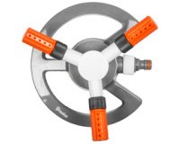 Arroseur à 3 branches WHITE LINE, gris/blanc/orange