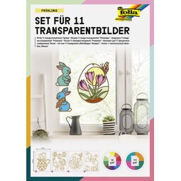 Kit de décoration pour fenêtre 'Printemps', 250x350 mm