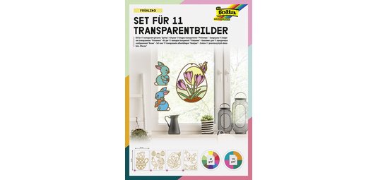 Kit de décoration pour fenêtre 'Printemps', 250x350 mm