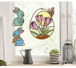 Kit de décoration pour fenêtre 'Printemps', 250x350 mm