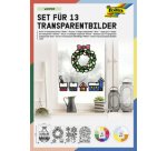 Kit de décoration pour fenêtre 'Hiver', 250 x 350 mm