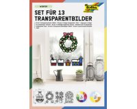 Kit de décoration pour fenêtre 'Hiver', 250 x 350 mm