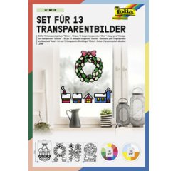 Kit de décoration pour fenêtre 'Hiver', 250 x 350 mm