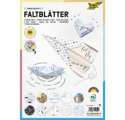 Feuille de papier à plier avec motif, A4, 50 feuilles