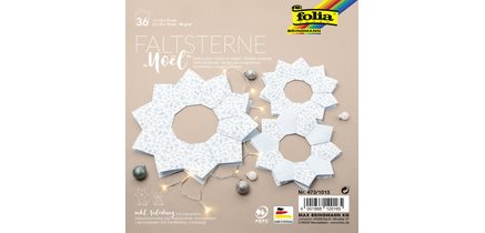 Set d'étoiles à plier 'Merry' (technique Meissner)
