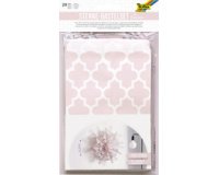 Set de création d'étoiles, rose / blanc