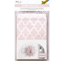 Set de création d'étoiles, rose / blanc