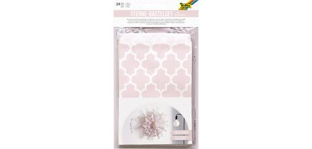 Set de création d'étoiles, rose / blanc