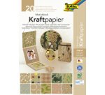 Bloc à motifs 'Papier kraft II', A4, 20 feuilles