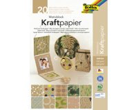 Bloc à motifs 'Papier kraft II', A4, 20 feuilles