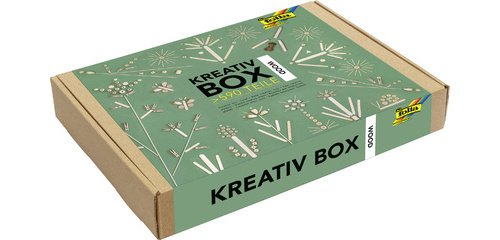 Box créative 'Wood', mix en bois, plus de 590 pièces