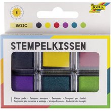 Tampon encreur set 'Basic', 6 couleurs assorties