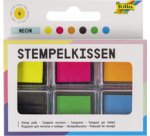 Tampon encreur set 'Fluo', 6 couleurs assorties