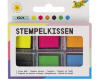 Tampon encreur set 'Fluo', 6 couleurs assorties