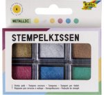 Tampon encreur set 'Metallic', 6 couleurs assorties
