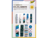 Pince à linge en bois, imprimée, 'All year I'