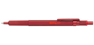 Stylo à bille rétractable 600, rouge métallique
