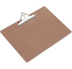 Klemblok van spaanplaat, A3, bruin