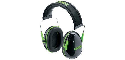 Coquille anti-bruit K1, noir / vert