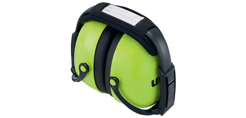 K2 Noise-Canceling Earmuffs, Foldable, Neon Green