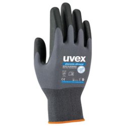 Work gloves phynomic allround Uvex, grey/black - Pair