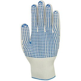 Gants de travail unigrip 6620, T. 08, blanc/bleu