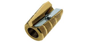 Pencil Sharpener 'GRANATE', simple, brass