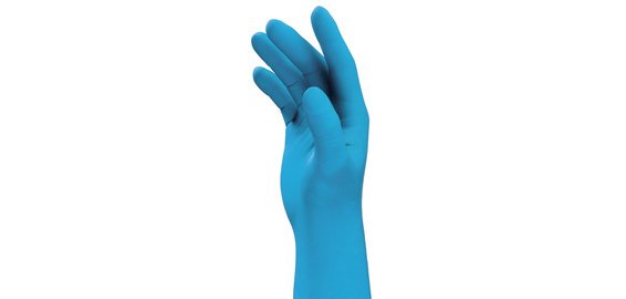 Gant de protection à usage unique u-fit, taille XL,bleu - Boîte de 100 gants