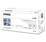 Gant de protection à usage unique u-fit, taille XL,bleu - Boîte de 100 gants