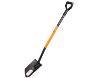 Bêche pointue, longueur : 1.250 mm, noir/orange
