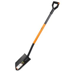Bêche pointue, longueur : 1.250 mm, noir/orange