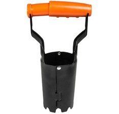 Plantoir à bulbes DE LUXE, noir/orange