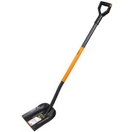 Stalen schep, lengte 1.250 mm, zwart/oranje