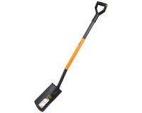 Bêche plate, longueur 1.250 mm, noir/orange