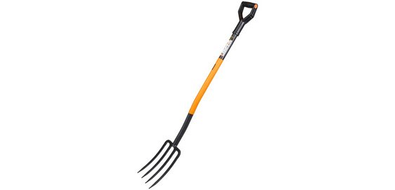Fork for digging, length 1,250 mm, 4 tines, black/