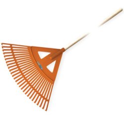 Balai à feuilles Quick Fit, manche en bois, 27 dents