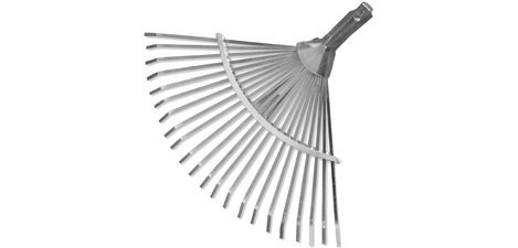 Balai à feuilles réglable sans manche, en aluminium