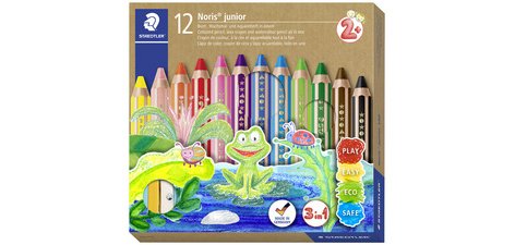 Crayon de couleur hexagonal Noris junior,étui de12