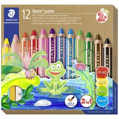 Crayon de couleur hexagonal Noris junior,étui de12