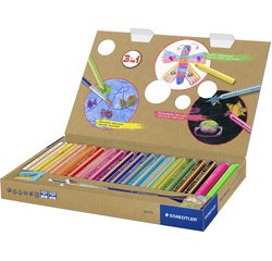 Crayon de couleur hexagonal Noris junior,étui de 6