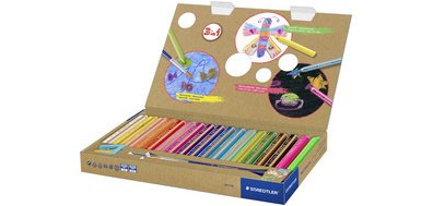 Crayon de couleur hexagonal Noris junior,étui de 6