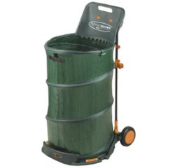 Chariot ramasse-feuilles multibin, pliable, 160litres