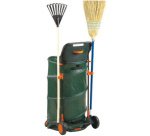 Chariot ramasse-feuilles multibin, pliable,160 litres